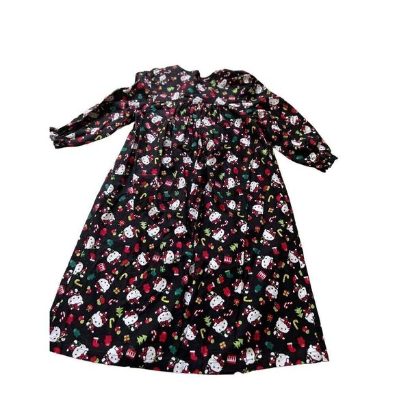 HELLO KITTY Christmas Kids fabric Open Robe Pajama size 7-8 - Picture 7 of 7